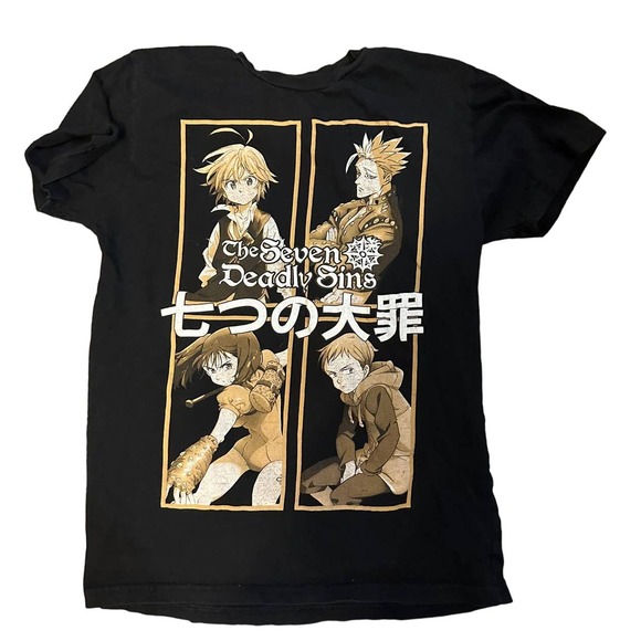 Mens - Seven Deadly Sins  Anime- Small Tee Shirt - Picture 1 of 1